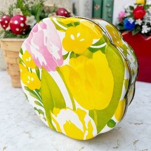 Vintage Avon BURST OF SPRING Beauty Dust Metal Container